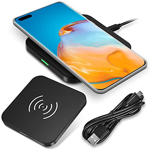 QI Wireless Ladestation kompatibel für Huawei P40 Pro Kabellos Charger Induktives Universal Schnellladegerät
