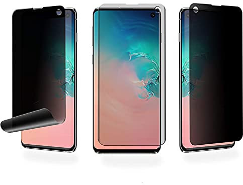 Foxcrypt® Anti Spy Hydrogel TPU Blickschutzfolie – Blickschutzfilter - Privacy Filter Panzerfolie Schutzfolie für Samsung Galaxy S10