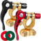 Jatiler, 2 morsetti per batteria per auto, 12 V, chiusura rapida, 12 V, morsetti per batteria, in ottone con protezione anticorrosione, per auto, furgoni, navi, camper, 12/24/60 V