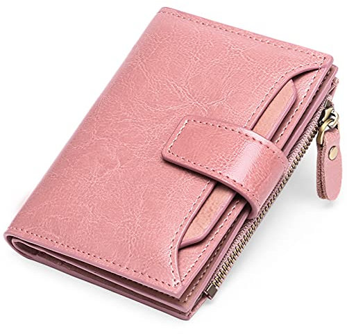 SENDEFN Portefeuille Femme Cuir Porte Monnaie Femme Fermeture Eclaire, Portefeuille et Porte Carte Femme RFID Blocage