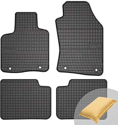 FROGUM El Toro Set di tappetini in gomma per Lancia Ypsilion III dal 2012 | Materiale resistente | Bordo protettivo di 1-5, cm