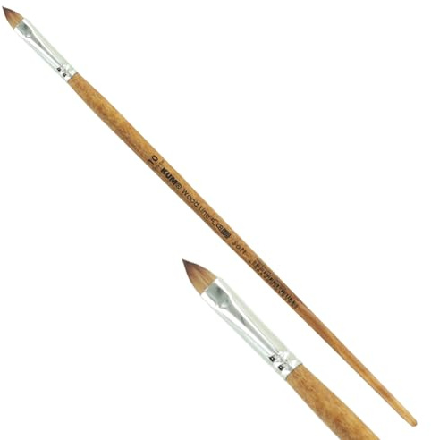 KUM - Acryl- und Ölpinsel Wood Line Katzenzunge Größe 10