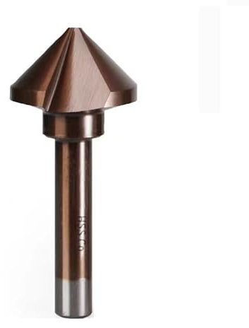 NUSHKI 3 Flauti 90 Gradi Sbavatura Smusso Cutter M35 Cobalto Svasatore Alesatore Trapano Per La Lavorazione Dei Metalli In Acciaio Inox,31 Mm