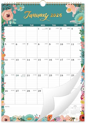 Wandkalender 2026 - Kalender 2026 von Januar 2026 bis Dez. 2026, Kalender 2026, 12 Monate, große linierte Blöcke, perfekt für Zuhause oder Büro