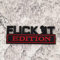 Forten Kingdom 1 x Namensschild-Emblem, Auto-Aufkleber, Aufschrift Fuck IT Edition, 3D-Buchstaben, Metall, Aufkleber, Außenzubehör, Schwarz / Rot