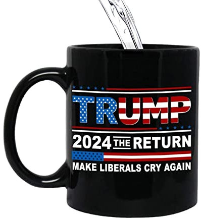 Halatua Trump Tasse | Keep America Great Mug, 2024 Neuheit Teetasse Keramik, Haltbarer Reisebecher für Männer und Frauen