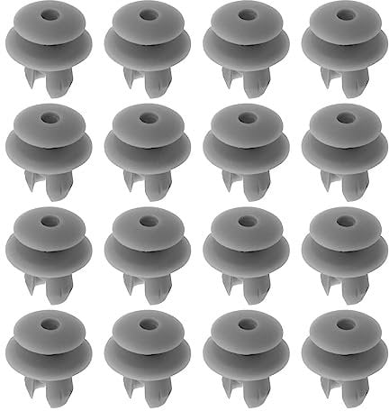 VGOL 50Pcs Trim Panel Lining Clips Replacement 70186729901 701867299 Compatible with VW T4 T5 Car Trim Clamps Door Panel Clips Grey