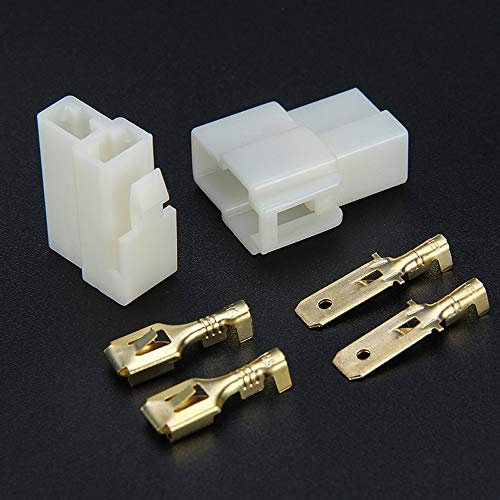 (2 pezzi) 6,3 mm 6 vie pin elettrico multi spina connettore morsettiera kit per auto, moto e barche