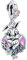 Rimgoris 925 Charm in argento sterling per bracciali da donna collana Mothers Day Coniglio Cuore Fiori Charm Donne Bracciale Charm