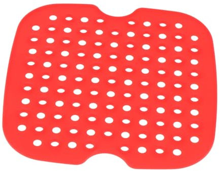 IMIKEYA 1stück Silikonmatte Für Heißluftfritteuse Rote Antihaft-unterlage Wiederverwendbar Für Gleichmäßige Wärmeverteilung Küchen Gadget Für Gemüse Und Desserts