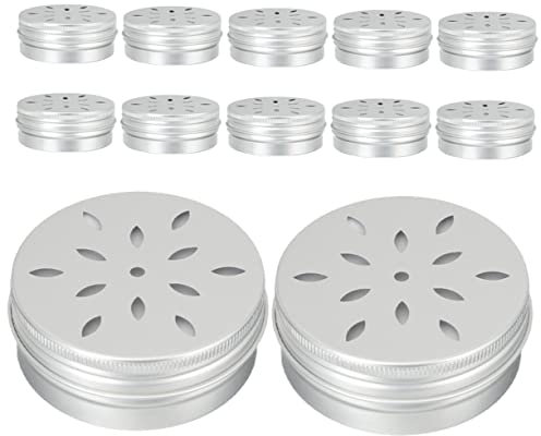 12 x Aroma-Behälter für Hundetraining, Hundefutter, Welpen, Metalldose mit Deckel, Hundezubehör, Hundetraining, Verhalten, Bungee, Metalldosen mit Deckel, Aluminium, Trüffelöl, hohl