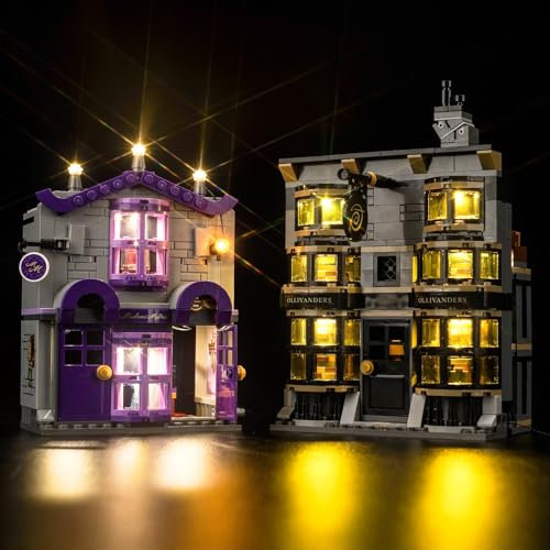 LocoLee Licht Kompatibel mit Lego 76439 Ollivanders & Madam Malkins Anzüge, Nur Lichter Set - Kein Modell, Licht Beleuchtung Set Compatible with Lego 76439 Ollivanders & Madam Malkins Anzüge