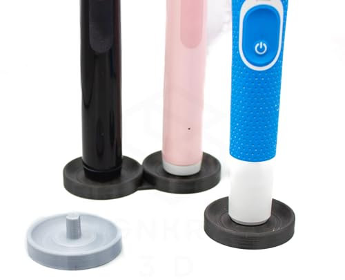 Custom Electric Toothbrush Stand, Compatible with Oral B, Sleek Toothbrush Holder Organizer with Drip Tray & Stable Base