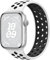 Charlam Sportiva Loop Cinturino Compatibile con Cinturino Apple Watch 40mm 41mm 38mm, Cinturini in Silicone Morbido e Traspirante per iWatch Serie 9 8 7 6 5 4 3 2 SE Ultra, Donne Uomini, Bianco/Nero