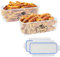 APITOS Pet Food Storage Containers l 2 Pack Airtight Pet Treat Storage Container l Stackable Pet Food Container l white Dog Treat Container Airtight l for Storing Pet Dry Food Biscuit Treats