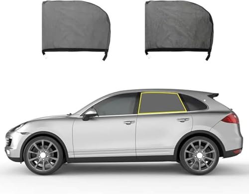 LZYFCBF88 Tendine Parasole Auto Bambini per Hyundai Kona 2017-2023, Oscuranti Finestrini Auto Block Raggi UV Anti-Zanzara Protegge Bambini e Animali,B/Rear-Window