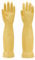 YIOIY Guanti in Gomma per Lavare i Piatti in Cucina, Guanti per Pulizie Domestiche, Antiscivolo e Ultra Resistenti - Per Cucina, Bagno, Giardinaggio，45cm(Giallo, S)