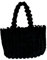 APLVFFZH Damen Plüsch Tragetasche, Süße Umhängetaschen Kunstfell, Flauschige Tasche, Flauschige Beuteltasche, Women Plush Tote Bag, lässige Plüsch-Umhängetasche für Frühling Herbst und Winter, Schwarz