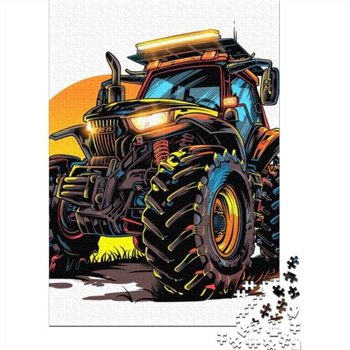Traktor-Puzzle, Denksportaufgabe, 100% recycelte Pappe, Puzzle für Kinder und Erwachsene ab 12 Jahren, Vatertagsgeschenk, 38 x 26 cm, 1000 Teile