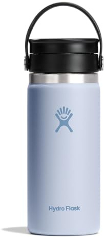 Hydro Flask Flex Sip Coffee Tumbler – Insulated Stainless Steel, Non Spill, Leak Proof Travel Coffee Cup 16 Oz Surf Blue