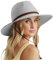 DRESHOW Femme Homme Chapeau de Paille Panama Unisexe Chapeau Été Large Bord Chapeau de Soleil Anti-UV Chapeau de Soleil