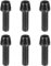 sourcing map 6pcs Bike Disc Brake Caliper Bolts M5 x 18mm Hex Bicycle MTB Disc Brake Caliper Adapter Screws Bolts for Road Mountain Bike BMX, Black