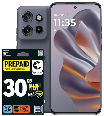 congstar Prepaid Bundle - Motorola Edge 50 Neo 12/512GB, grau Prepaid L