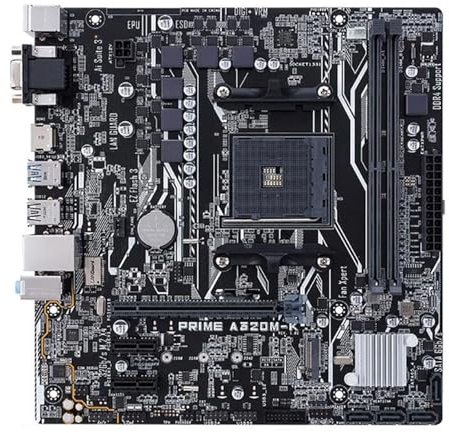 Carte mère Fit for ASUS Prime A320M-K Socket AM4 DDR4 USB3.0 SATA3 HDMI VGA 32 Go B320 Carte mère de Bureau