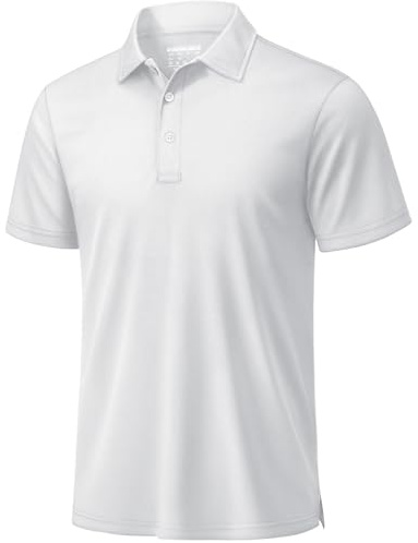 TACVASEN Poloshirt Herren Kurzarm Sommer Polo Shirt Männer Golf Polohemd Atmungsaktiv Funktionsshirt Basic Sport Shirt