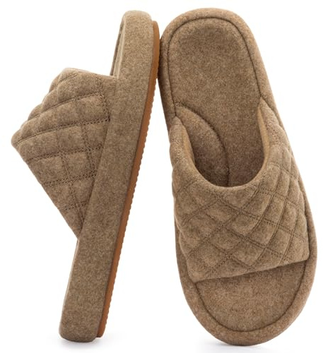 RockDove Zapatillas de Casa para Mujer en Fieltro, 40/41 EU, Café