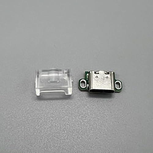 Robuster Typ-C-Audio-Mod-Adapter mit Staubschutz für Game Boy für Advance SP-System, weiße Farbe, sicheres Ladezubehör (transparenter Deckel)