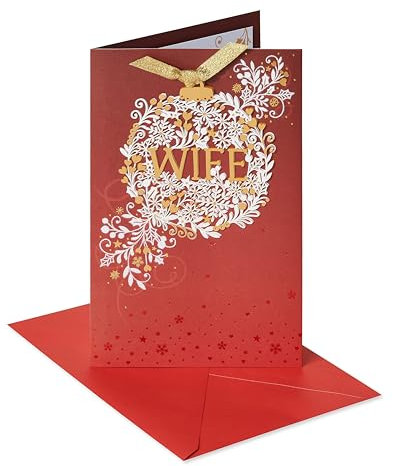 American Greetings Weihnachtskarte für Frau (Amazing Wonderful Wife), 5934119