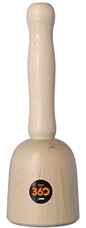 exzellent gefertigter Bildhauerklüpfel , Knüpfel, Klipfel, Klüpfel, Klöpfel oder Schlägel aus einem Stück gedrechselter Weißbuche 80mm Bildhauerklüpfel Glockenform Weißbuche 80mm 500g