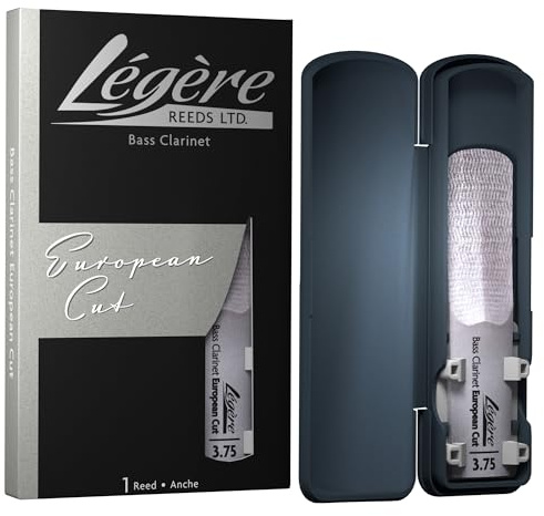 Légère Reeds - Bass Clarinet Reed, European Cut, Strength 3.75 (BCES3.75) - Premium Synthetic Woodwind Reed
