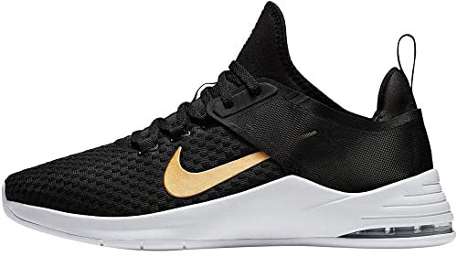 NIKE Wmns Air MAX Bella TR 2 Zapatillas de Deporte, Mujer, Multicolor (Black/Metallic Gold/Vast Grey 000), 36 EU (3.5 UK)
