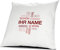 printplanet® Kissen mit Namen personalisiert - 100% Baumwoll Kopfkissen - Motiv Positive Eigenschaften (Cloud) Rot individuell gestalten - Kissenbezug inkl. Füllung - 40 x 40 cm