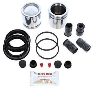 Compatible with Ford Focus C-Max 1.6d FRONT L & R Brake Caliper Rebuild Repair Kit + Pistons