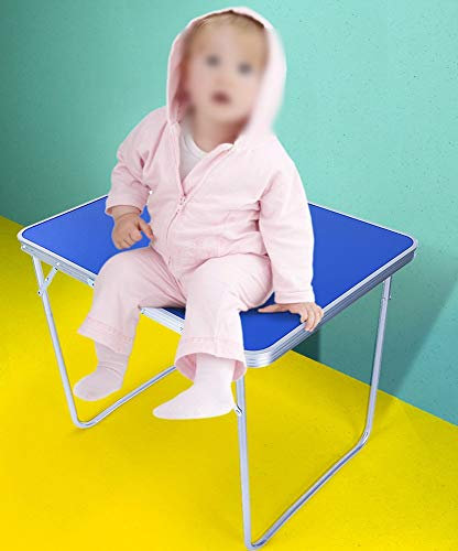 KAD Desktop Home Simple Moderner kleiner Tisch, multifunktionaler, klappbarer, abnehmbarer Tisch/Klein/Blau