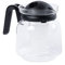 Fackelmann 2061150 Verseuse micro-ondable en verre 1 litre, théière au micro ondes, théière 1 litre, Verre, Plastique, 16 x 16 x 12 cm