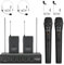 Phenyx Pro Wireless Microphone System, 4-Channel VHF Wireless Microphone Set with 2 Handhelds/2 Bodypacks/2 Lapels/ 2 Headset, Metal Receiver, Suitable for Church, Meeting, Conference(PTV-2000-2H2B)