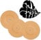 MySweetStitch - 25 x Freestyle Libre 1 & 2 Pflaster Rund mit Belüftungsloch, Overpatch Ø 65mm, wasserfest, atmungsaktiv, Made in Germany, Beige