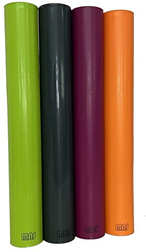 move and stic - Rohr 35 cm Zubehör zu Mas zum Erweitern für Klettergerüste, Spielhauser, Bällebad (4er Set (je 1x titangrau,orange,apfelgrün,Magenta))