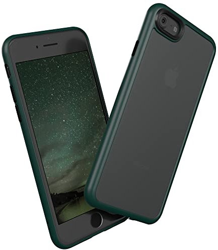 EAZY CASE Ultra Schutz Outdoor Hülle kompatibel mit iPhone SE (2022/2020) / iPhone 8/7, hochwertige Schutzhülle mit Aufprallschutz, Stoßfest und Kratzfest, dünne Hülle mit Kameraschutz, Nacht Grün