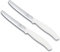 Victorinox 2 coltelli da tavola Swiss Classic con lama ondulata antiruggine – Swiss Made – bianco, CJ93