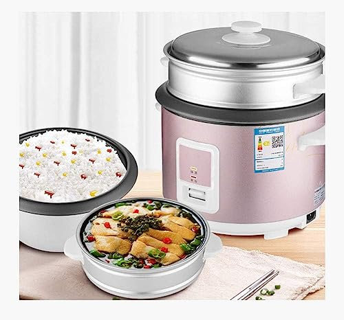 MISKYN Olla Arrocera Casera Para Mantener Caliente, Sartén Antiadherente De Gran Capacidad De 5L, Revestimiento De Aleación De Aluminio, Cocción Con Un Solo Clic,3L