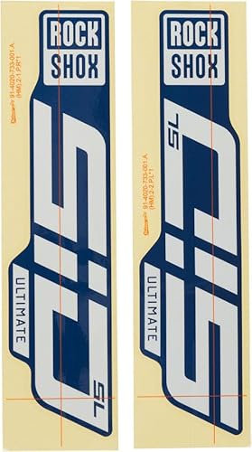 RockShox Gabel DecalKit RS Sid SL Ultimate 29' Gloss Polar Foil für Blue Crush