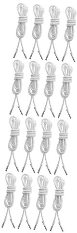 Yardwe 16 STK Chaiseleine Elastische Schnur Für Gartenstühle Stuhl Ersatzkabel Kabel Für Liegestühle Schwerkraft Stuhl Kabel Lounge Innerer Kern Ist Latex Weiß Gummischnur Reparatur