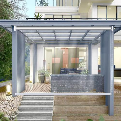 Tapparella Avvolgibile Pvc Trasparente-Cortina Impermeabili,Tenda a Rullo in Plastica per Esterni,Roll Up Tapparelle Antipolvere,Persiane Oscurante,Carport Gazebo Divisori,W×H-120×260cm/47.2×102.4in