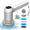 Elektrische Reinigungsbürste, Electric Cleaning Brush mit Led Anzeige, Spin Scrubber mit 5 Bürstenköpfe,Handheld Cleaning Brush für Bade, Haushalt,Boden, Fliesen, Küche, Autoreifen, 2 Modi