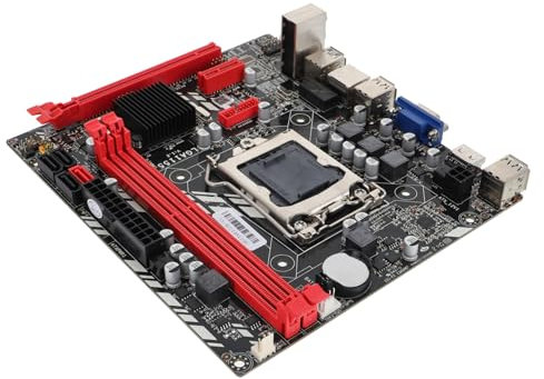 Gadpiparty Scheda Madre Atx Lga Con Dual Accessorio Computer Per Aggiornamento e Sostituzione Supporto Di Memoria Design Pratico e Affidabile